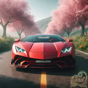Lamborghini in spring