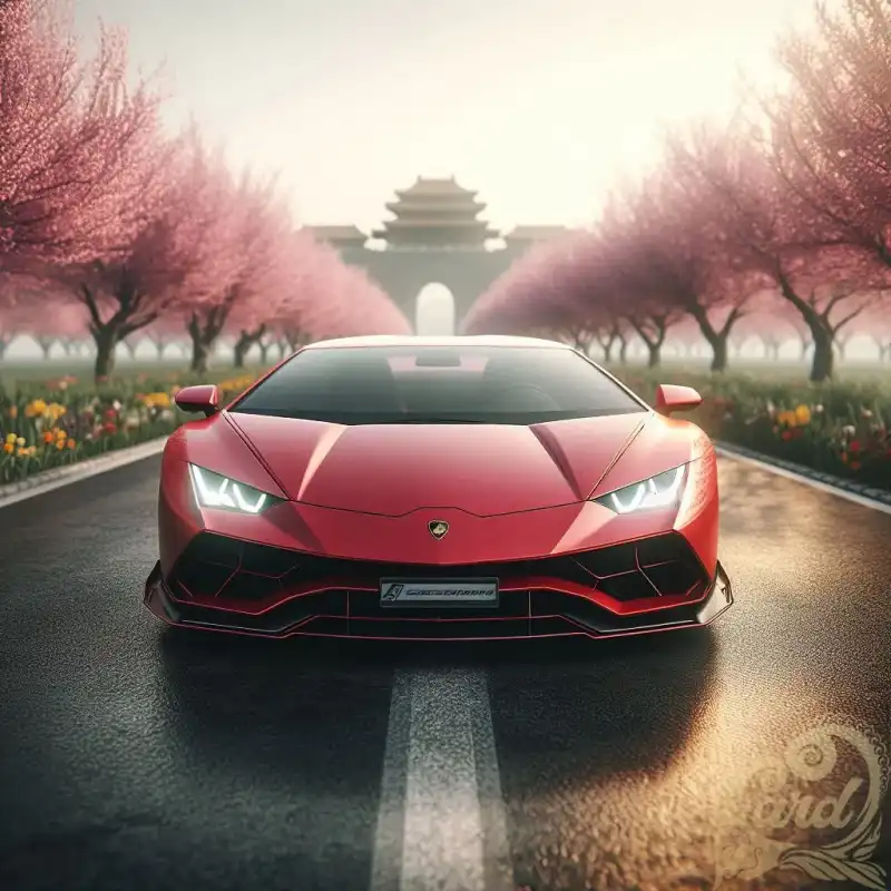 Lamborghini in spring