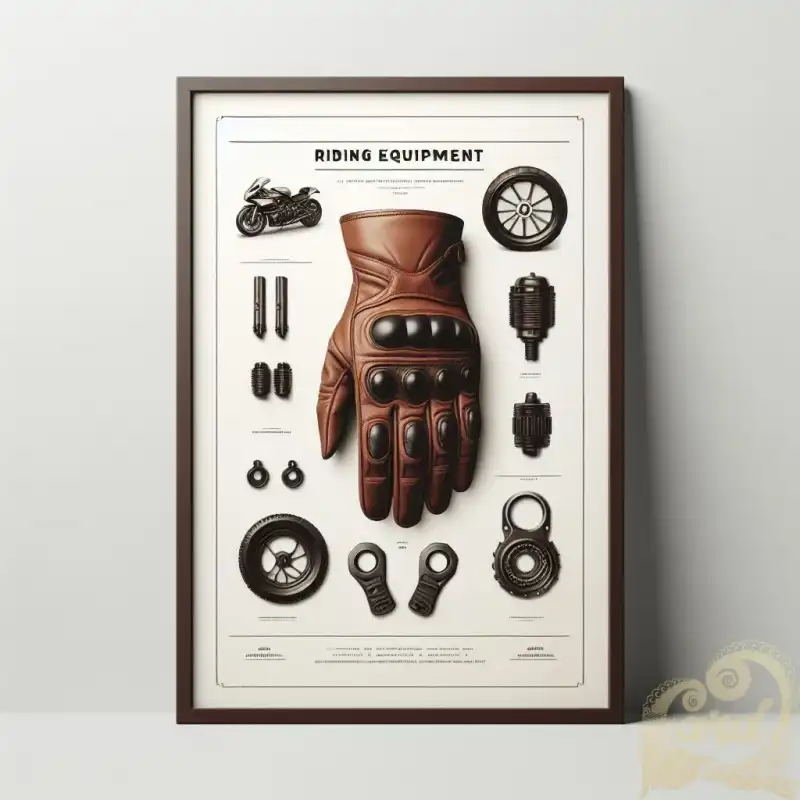 leather gloves poster