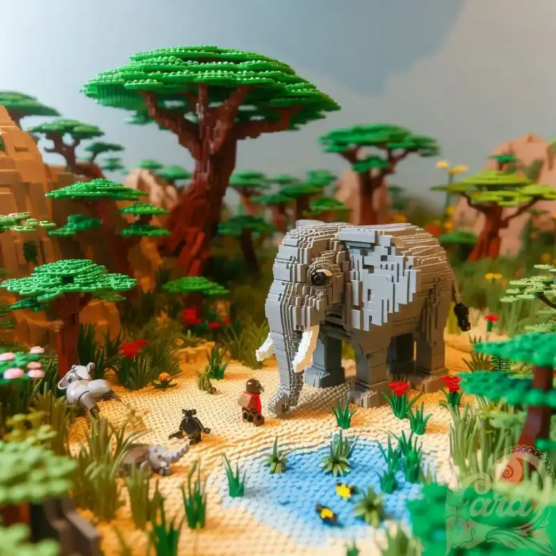 Lego Safari elephant