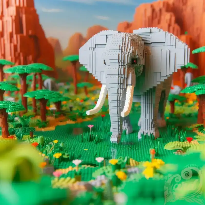 Lego Safari elephant