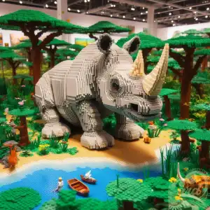 Lego Safari rhinoceros
