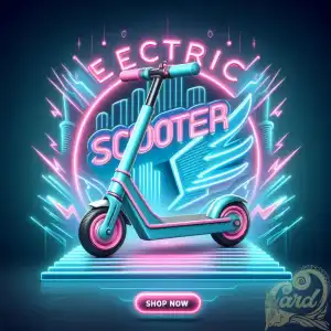 light blue and pink scooter