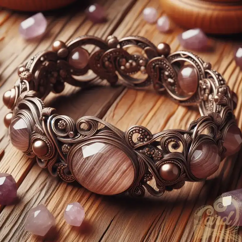 Light brown amethyst bracelet