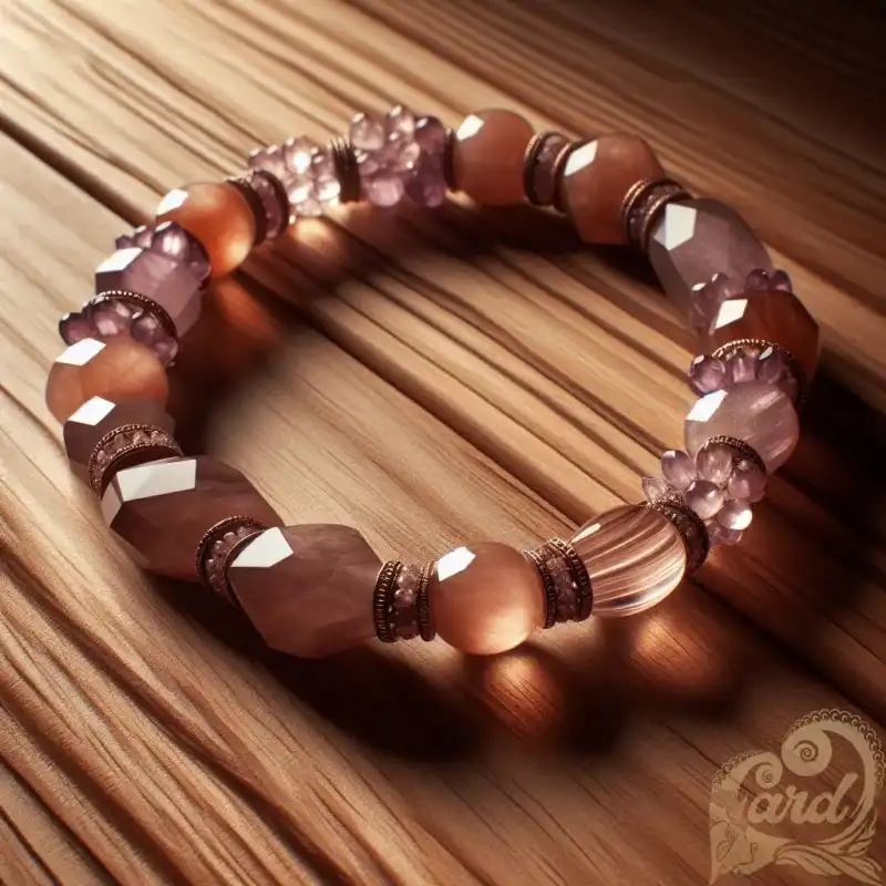 Light brown amethyst bracelet
