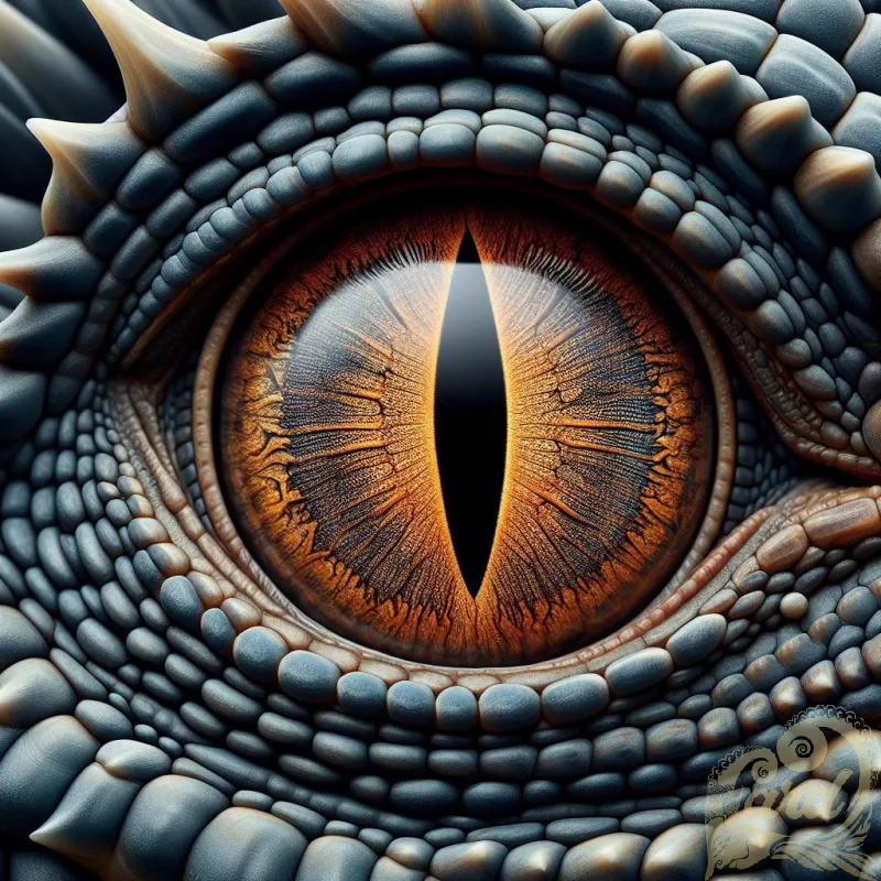 Macro Dragon Eye Close-Up
