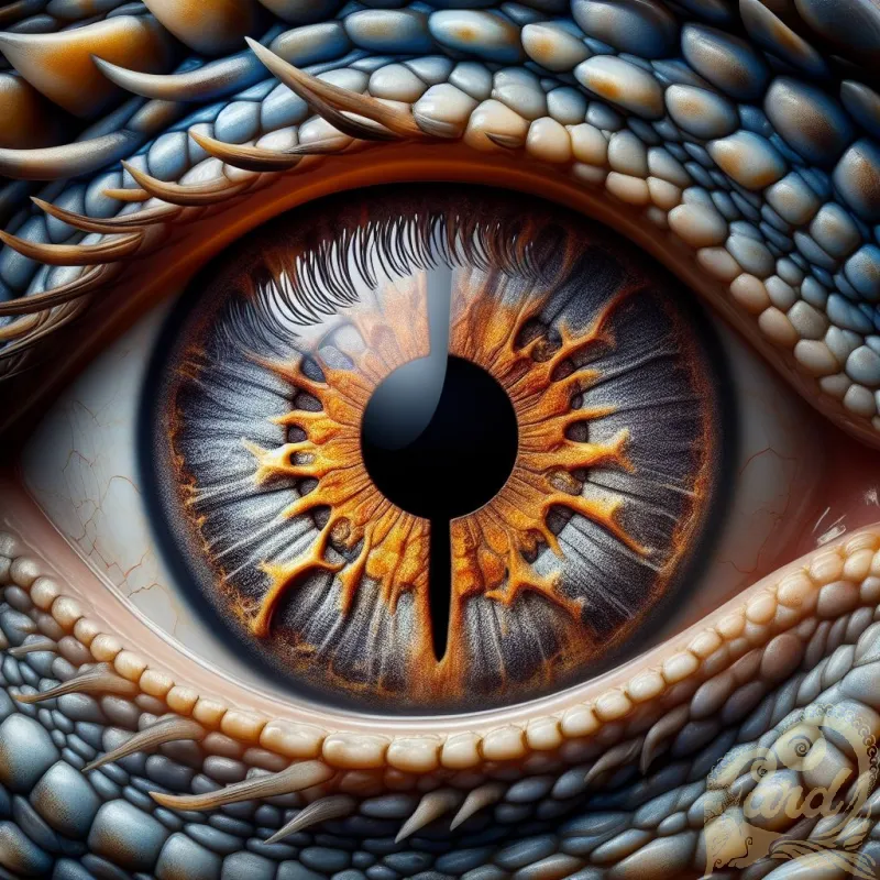 Macro Dragon Eye Close-Up