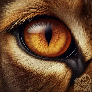 Macro Lion Eye Close-Up
