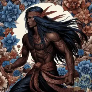 Majapahit warrior blue