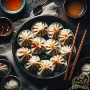 Mandu dumplings portrait