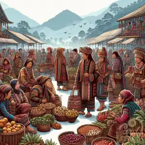 market in North Sumatra