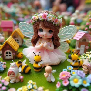 Miniature Bee-Winged Fairy Godmother