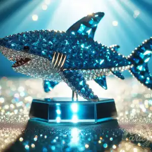 miniature blue crystal shark