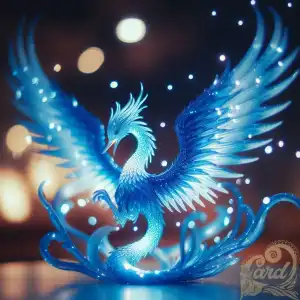 miniature blue phoenix