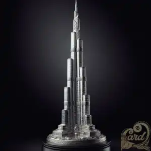 miniature burj khalifa tower
