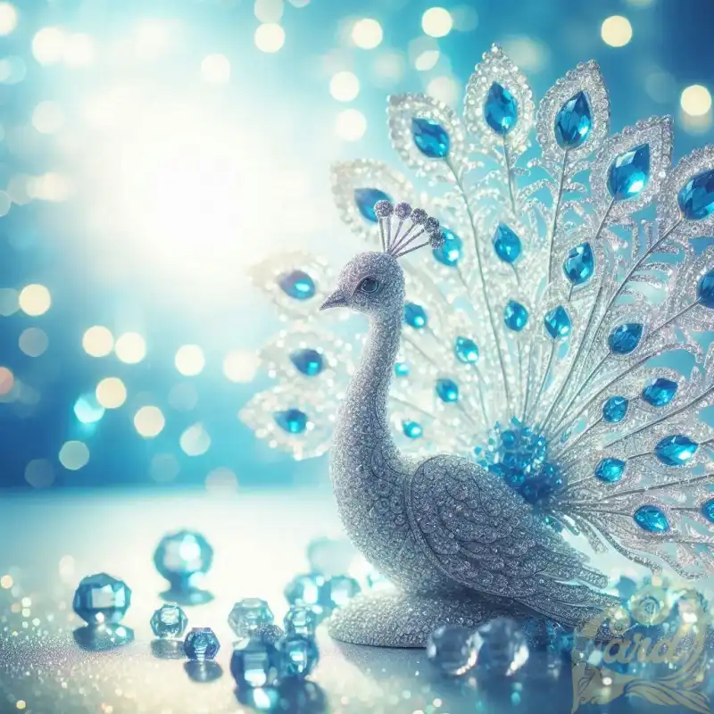 miniature crystal peacock