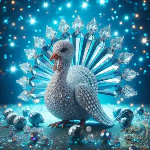 miniature crystal turkey bird