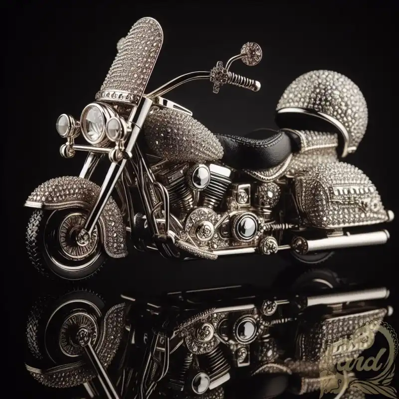 miniature diamond motorbike