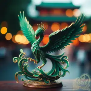 miniature green phoenix