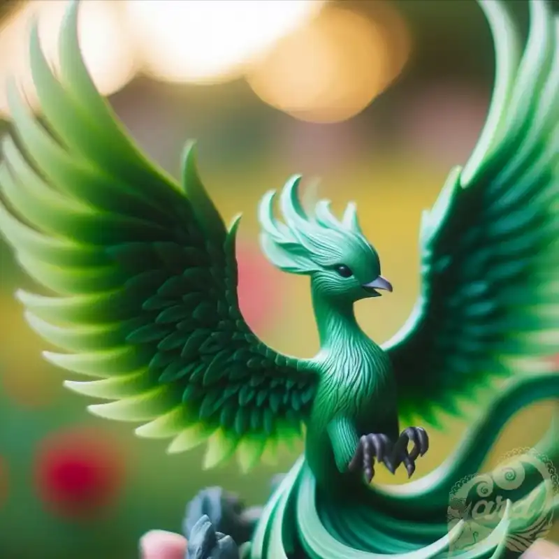 miniature green phoenix