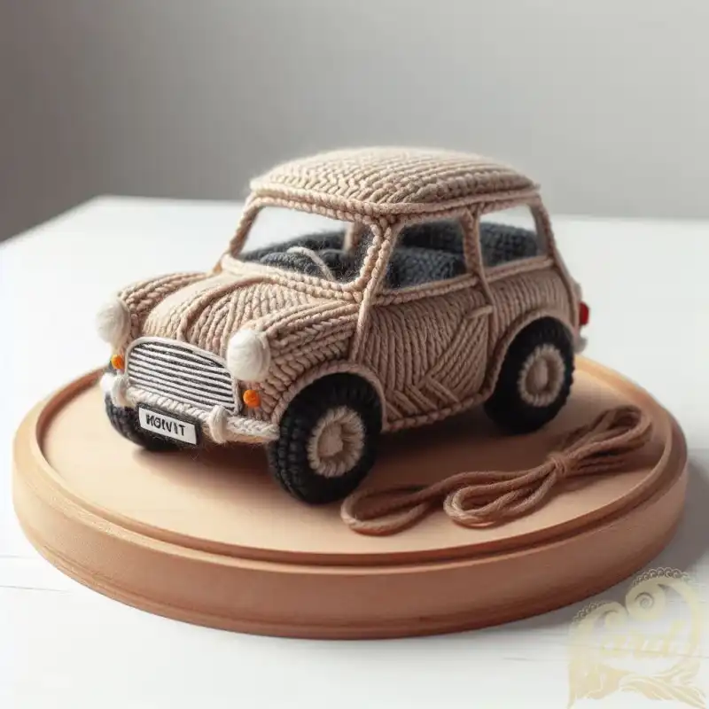 miniature knitting car
