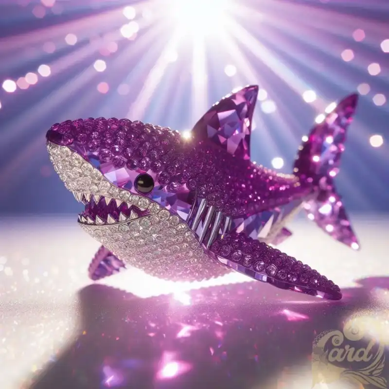 miniature purple crystal shark