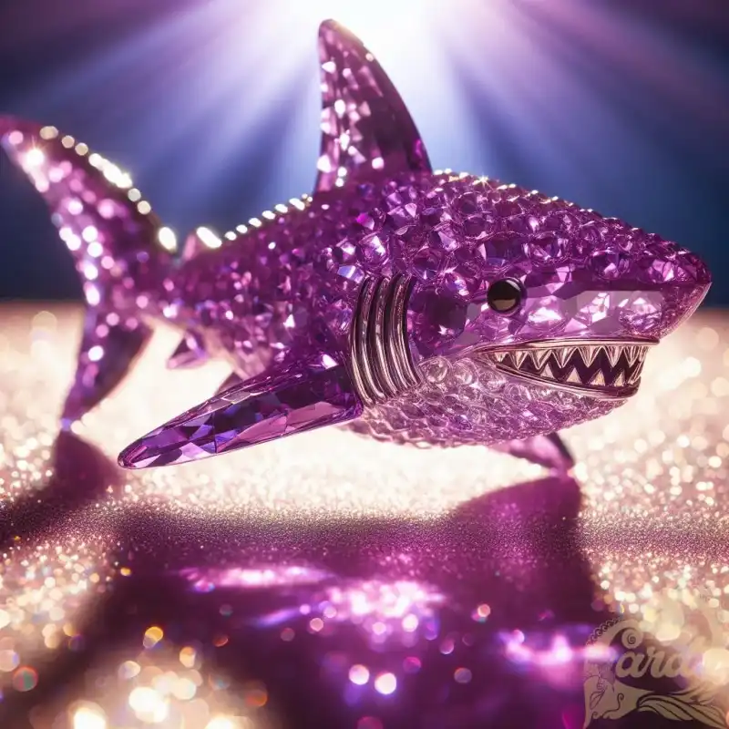 miniature purple crystal shark