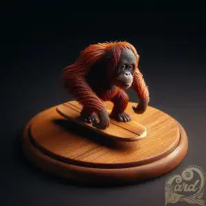 miniature toy orangutan