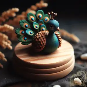 miniature toy peacock