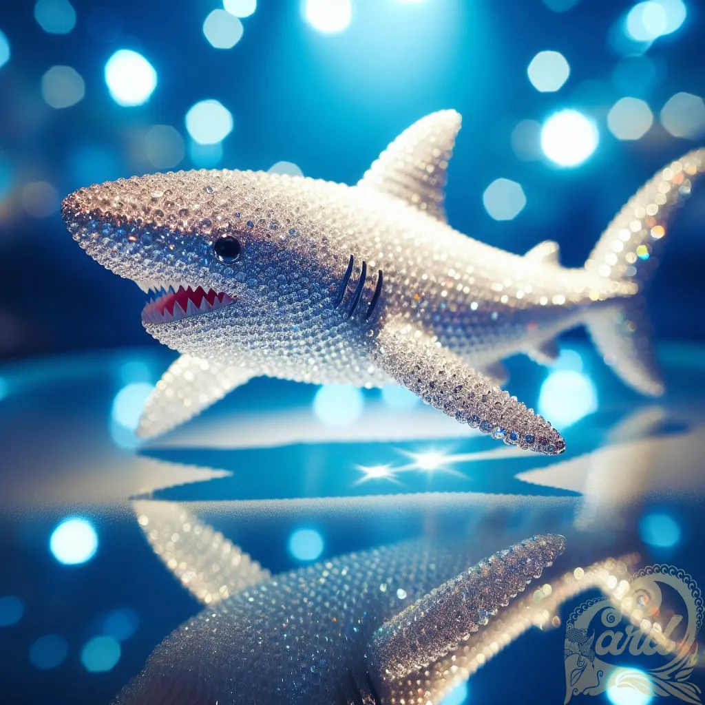 miniature white crystal shark