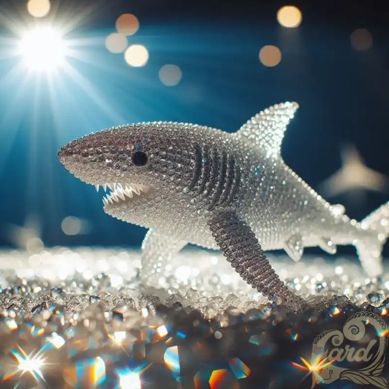 miniature white crystal shark