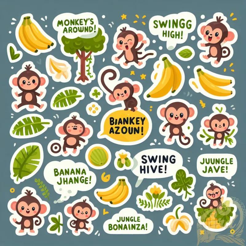Monkey Sticker Collection