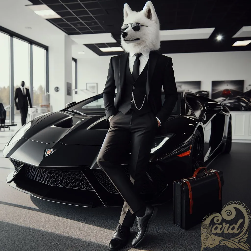 Mr.Wolf's black Aventador
