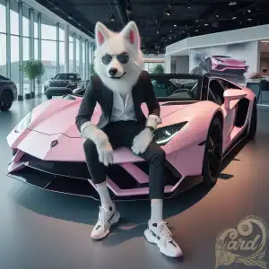 Mr.Wolf's pink Aventador