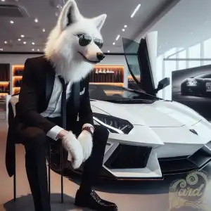 Mr.Wolf's white Aventador
