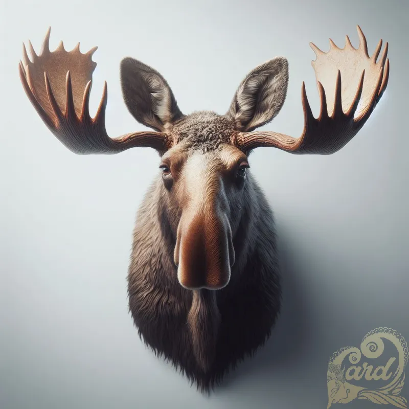 Natural Light Moose Head