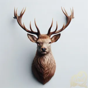 Natural Light Stag Head