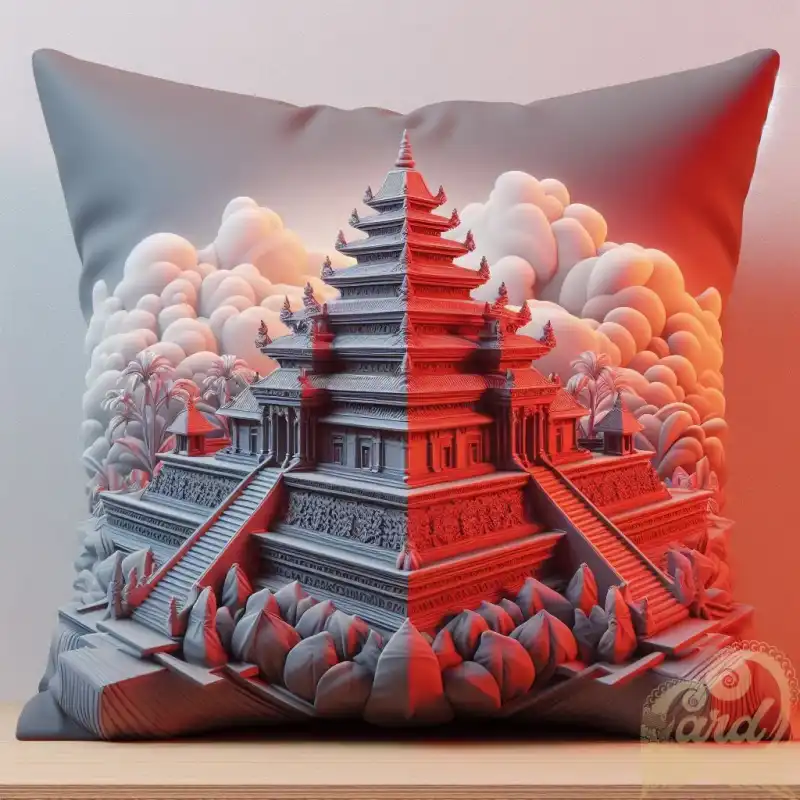 on the 3D pillow dieng