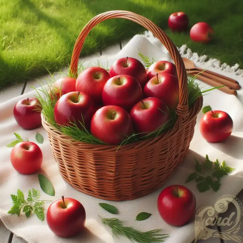 one basket of apples