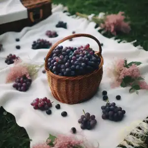 one basket of grapes