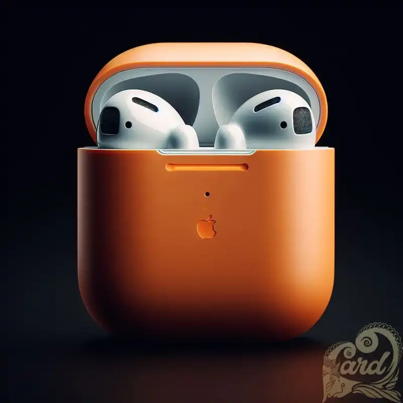 orange Apple Airpod