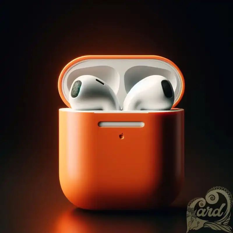 orange Apple Airpod