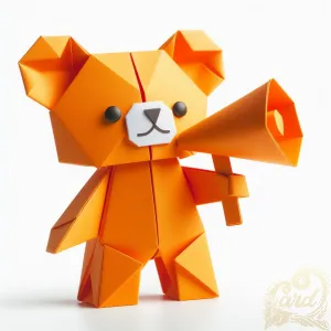 Orange Bear Papercraft
