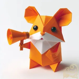 Orange Hamster Papercraft