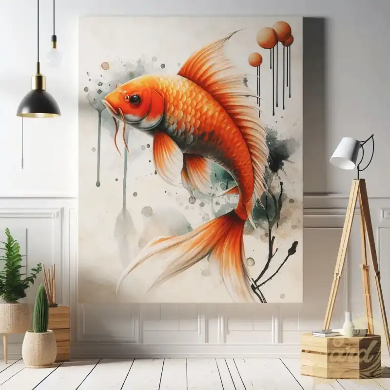 Orange koi fish
