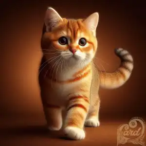 orange white striped cat