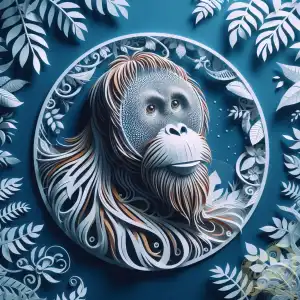 Orangutan Paper Cut