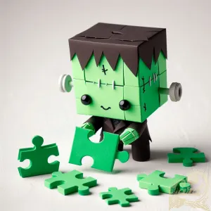 Origami Frankenstein Puzzle Fun