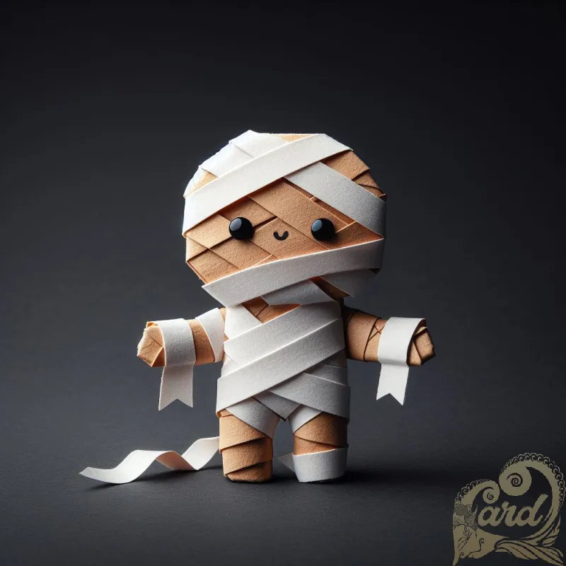 Origami Mummy Unraveling Art