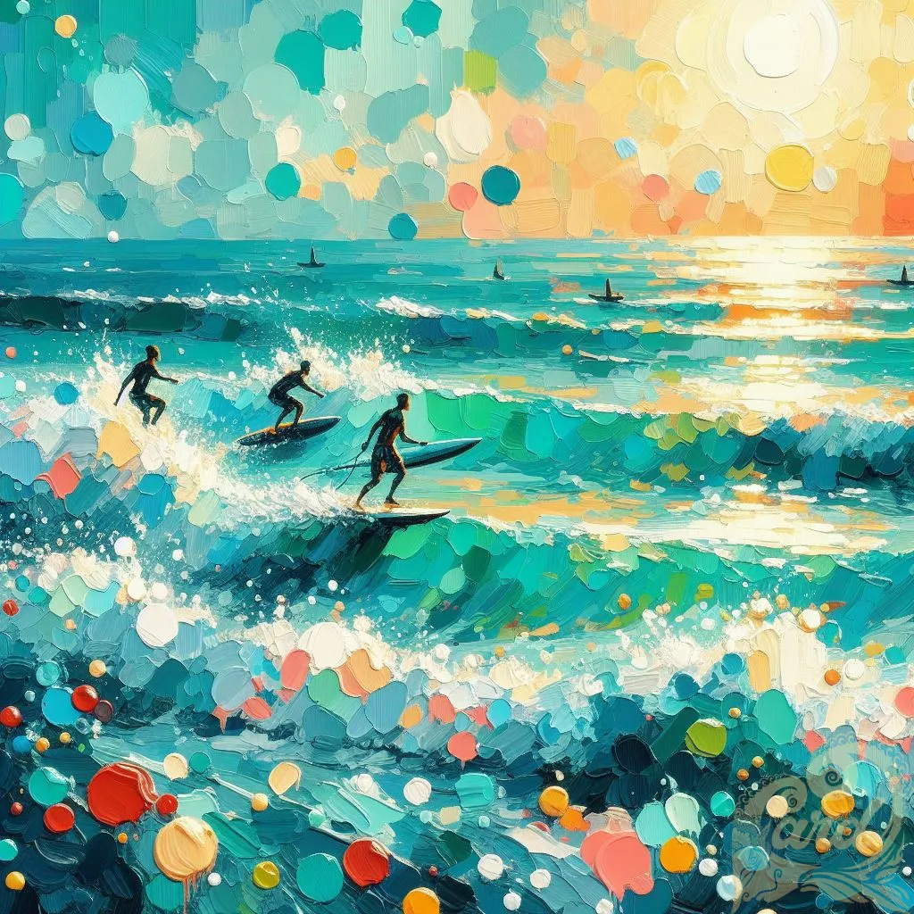 Painting surfer